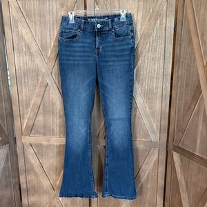 Maurices M Jeans Mid Rise Blue Flare Jeans 4 regular